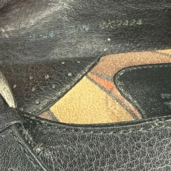 Born Black Leather Mary Jane Heels Sz: 9.5/ 41 - Picture 7 of 8